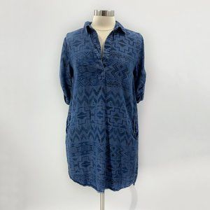 PHILOSOPHY Blue Tunic Dress Sz. Small